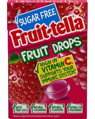 Fruit-tella Fruit Drops Fraise - Framb 45g - 10