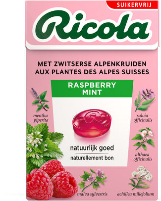 Box Ricola Raspberry Mint 50g - 20