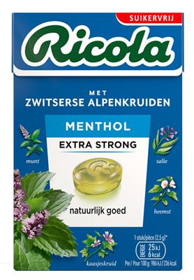 Ricola Menthol Extra strong sans sucre 50g - 20