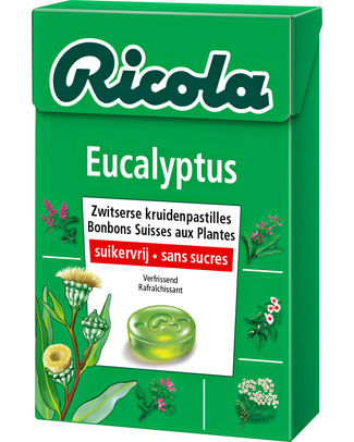 Ricola Eucalyptus Bonbons Sans sucre 50 g