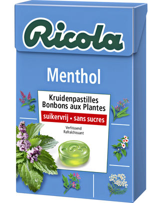 Box Ricola Menthol 50g - 20